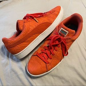 COPY - PUMA suede with Hawaiian pattern